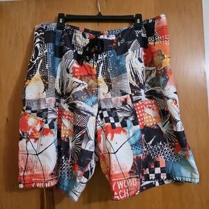 Old Navy Men's Multicolor Swim Shorts